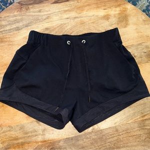Lululemon black drawstring shorts size 8